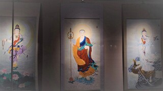 嘉縣「藝遊未盡」畫展 工筆菩薩散發幸福氣息