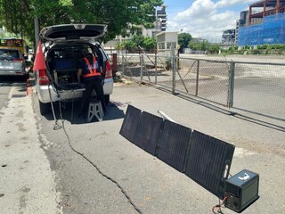 配合淨零排碳 北市烏賊車稽查點改用太陽能板供電