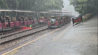 苗縣三義淹水一級警戒停班停課 鐵道自行車停駛