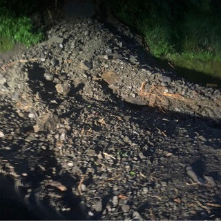 台18線南投信義自忠路段落石雙向阻斷 工務段搶修