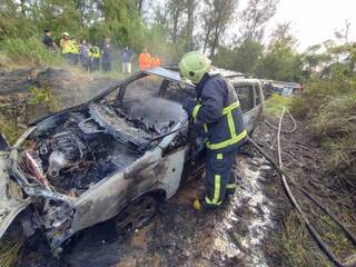 金門馬山觀測站汽車火警  1男送醫不治