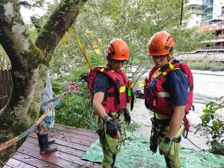 南投廬山溫泉區62人順利脫困 撤離任務告終