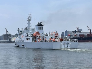 巡護八號現身日本東京晴海碼頭 海巡署：進行整補