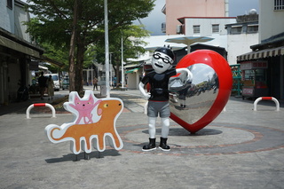 花蓮舊鐵道行人徒步區翻新 Duncan大公仔回歸