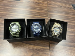 台中市役男限定入伍迷彩電子錶  志願役也可領取