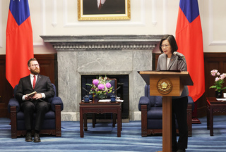 蔡總統接見瑞典國會訪團  盼加強供應鏈安全合作