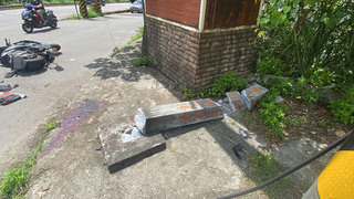 基隆大貨車左轉撞上機車  騎士彈飛重傷送醫不治