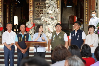 蔡總統訪嘉縣  籲鄉親立委選戰挺蔡易餘、陳冠廷