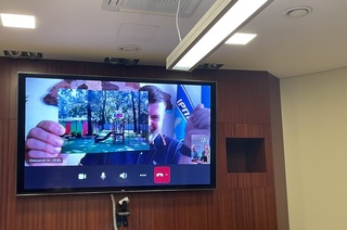 烏克蘭市長與駐立代表黃鈞耀視訊 謝助重建幼兒園