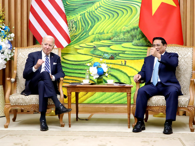 越南總理會晤拜登  盼落實戰略關係促進國防合作 | 華視新聞