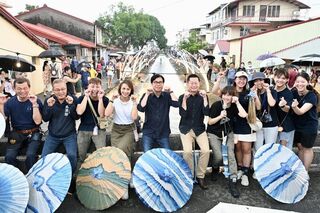 走訪美濃水圳漫旅藝術節 陳其邁推薦體驗小鎮魅力