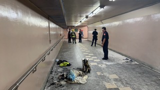 街友家當遭人縱火 中市警逮嫌犯移送法辦