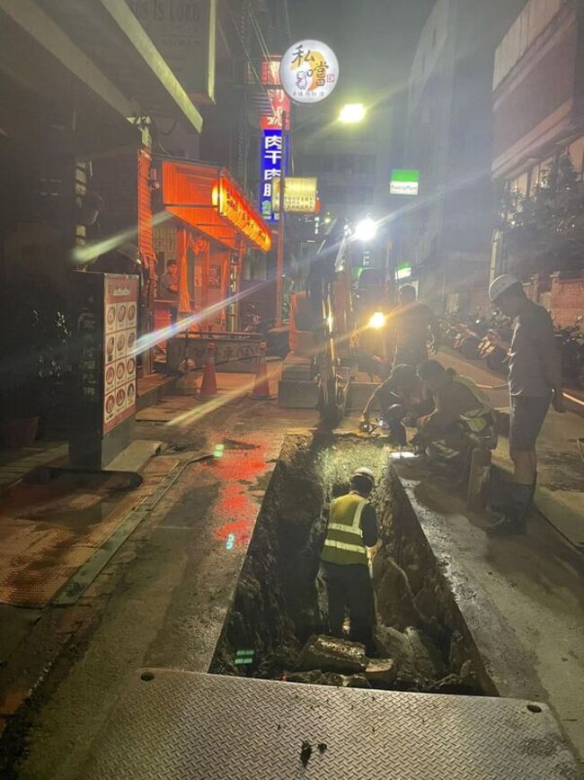 竹市污水下水道工程挖破瓦斯管  晚間8時搶修完畢 | 華視新聞