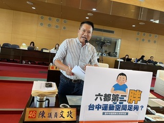 台中居六都第2胖  議員要求提振運動風氣