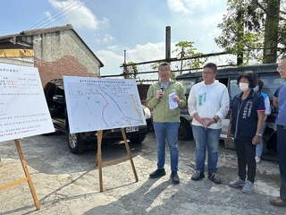 台中大甲義和里自來水延管  蔡其昌爭取千萬補助