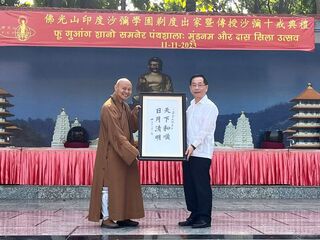 印度沙彌剃度 佛光山盼落實佛教本土化