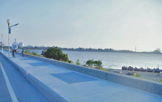 高雄永安石斑路人行步道翻新 近日完工開放使用