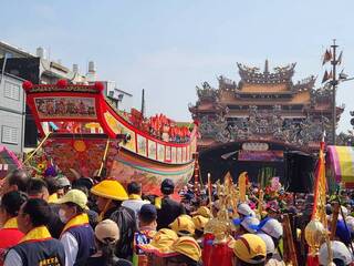 鎮瀾宮建醮王船開光點睛 4日自東港陸上行舟返台中