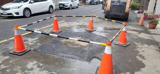 高雄地下電纜走火路裂冒煙 台電修復致歉將加強巡檢