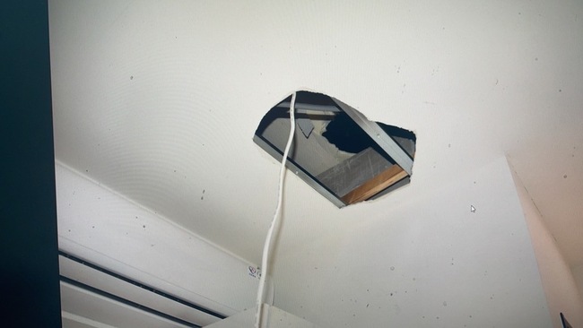 北市女子租屋處屋頂破洞  竟是小偷從天而降 | 華視新聞