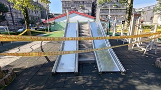 公園溜滑梯扶手竟貼樓梯腳踏防滑條 基隆3童擦傷