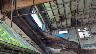 基隆空屋內部坍塌無人傷  市府將盤點管理老屋