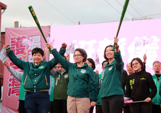 為林靜儀助選 蕭美琴看到戰貓精神籲支持連任