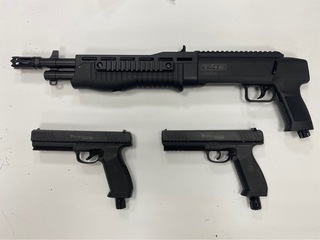 竹市巷內出現槍響 快打警力逮6嫌查獲鎮暴槍