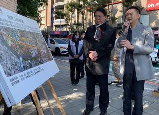 視察竹北市  林右昌允補助人行環境改善護交安