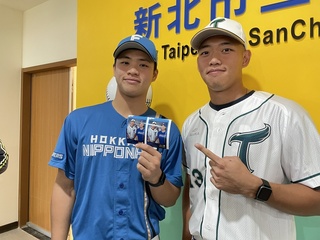 孫易磊迎接旅日生涯 與哥哥孫易伸穀保OB合體