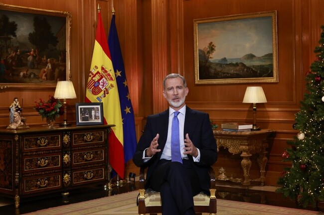 西班牙國王耶誕演說  讚揚憲法精神、呼籲團結統一 | 華視新聞