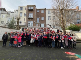 歐盟駐處與僑界元旦升旗 共勉讓世界看見台灣