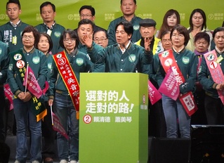 賴清德：世界都在看台灣  賴蕭配堅守民主價值