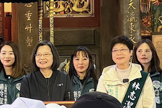 赴新竹市助選 蔡總統：選票是守護台灣最大武器