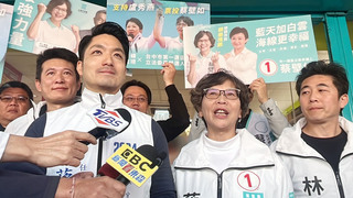 蔡其昌攜妻車掃 蔡壁如藍白合體蔣萬安