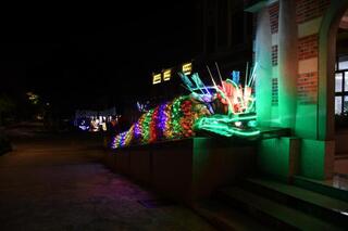 金門消防點子王李錫安出手 廢棄水帶化身祥龍裝飾