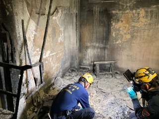 宜蘭員山福園停柩室火警 未停放靈柩但靈堂遭燒毀