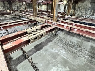 歷時2年多 桃園捷運綠線G09站結構基礎底版完成