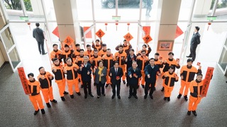 賴副總統春節慰勉海巡執勤人員 致贈加菜金新春福袋