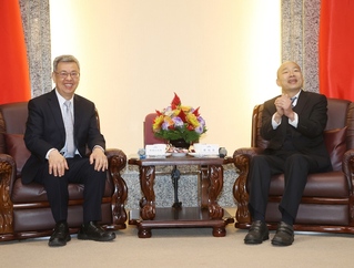 陳建仁拜會  韓國瑜：只要福國利民會全力支持