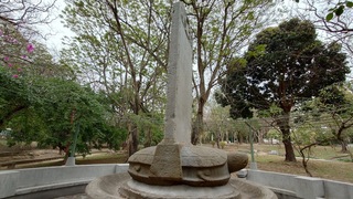 嘉義公園福康安紀功碑解說牌 把底座「贔屭」寫成龜