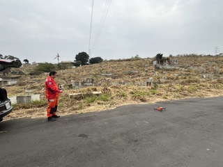 清明掃墓不燒墓 中市消防局出動無人機陸空監控取締