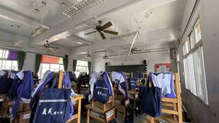 竹縣義民中學傳鋼筋扭曲 校方澄清：輕鋼架掉落