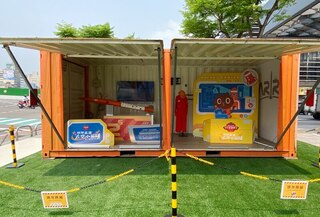 文化中心廣場鋪草皮完工  謝國樑開箱火箭展