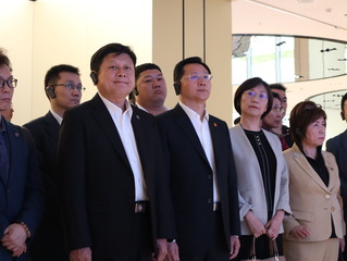 地震爭議下訪中 傅崐萁：災後重建振興是重要課題