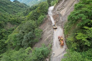 宜蘭台7甲線南山村段坍方下午搶通 晚間預警封閉