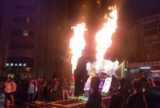 澎湖花火炫武遊西瀛武轎踩街 為海上花火節暖身