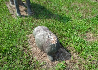 國定古蹟石像生羊首遭竊 竹市府依違反文資法告發