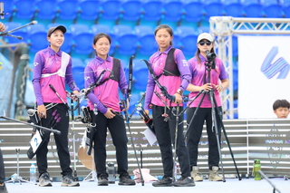 全大運射箭反曲弓  清華大學國手齊聚女團摘金