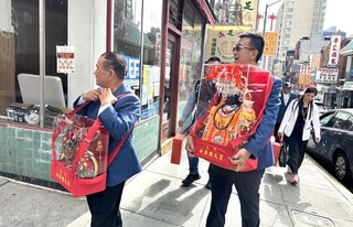 北港媽祖出巡抵舊金山  旅客：受保佑飛行特順
